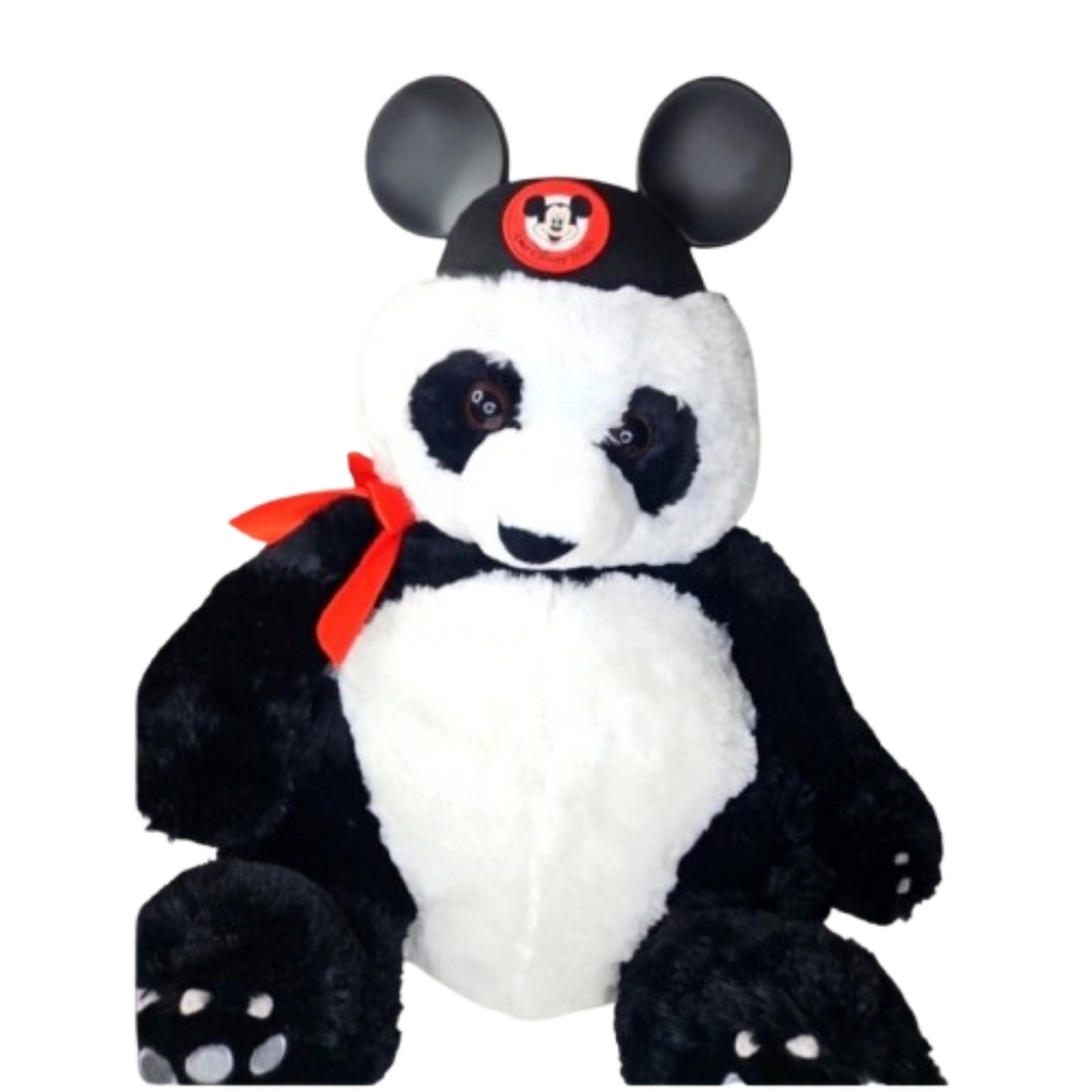 Rare Walt Disney WorlJumbo panda  Stuffed Animal Super Cute tall 28" floppy